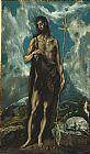 El Greco Canvas Paintings - St. John the Baptist